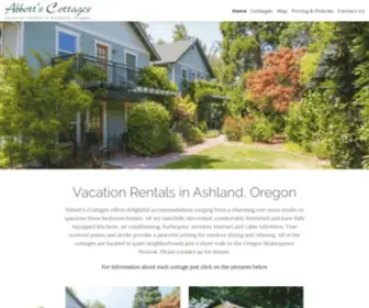 Abbottscottages.com(Vacation Homes in Ashland) Screenshot