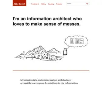 Abbycovert.com(Information architecture) Screenshot