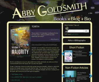 Abbygoldsmith.com(From author Abby Goldsmith) Screenshot