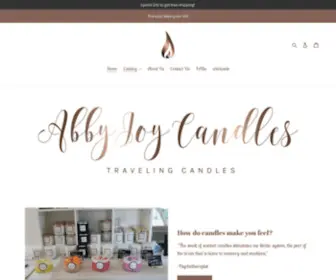 Abbyjoyscentedcandle.com(AbbyJoy Candles) Screenshot