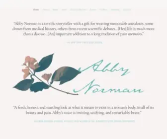 Abbynormanwriter.com(Abby Norman) Screenshot