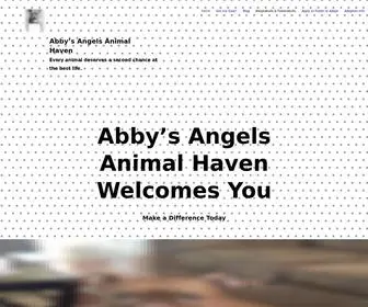 Abbysangelsah.org(Abby's Angels Animal Haven) Screenshot