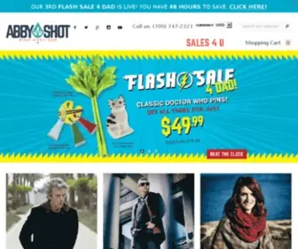 Abbyshot.com(Where Heroes Shop) Screenshot
