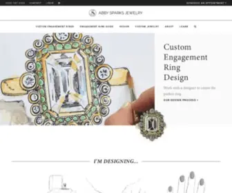 Abbysparks.com(Engagement Rings) Screenshot