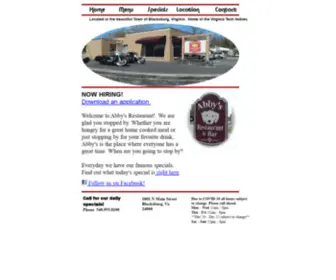 Abbysrestaurant.com(Abbys) Screenshot