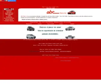 ABC-Car.com.ar(Alquiler de Autos en Buenos Aires ABC Rent a car Buenos Aires Vans 4x4 Autos Blindados Minibus Bus Rent a Car in Buenos Aires transfers from airport ABC Rent a Car) Screenshot