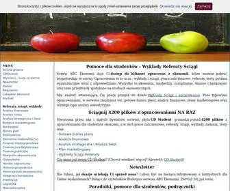 ABC-Ekonomii.net.pl(Pomoce dla studentów) Screenshot