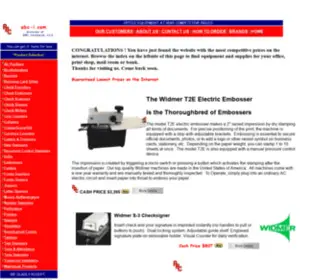 ABC-I.com(Office, print shop, mail room and banking equipment at) Screenshot