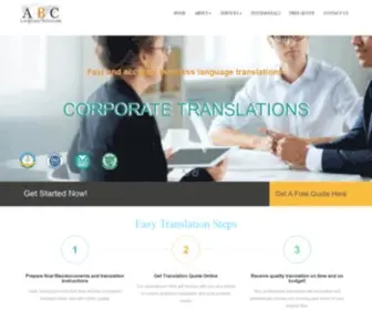 ABC-Lang.com(ABC Language Solutions) Screenshot