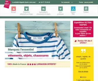 ABC-Marquage.com(Etiquette pour Vêtements) Screenshot