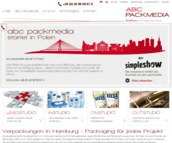 ABC-Packmedia.com(Individuelle Verpackungen in Hamburg mit abc packmedia) Screenshot