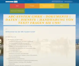 ABC-SYstem.com(Umleitung auf die neue Einstiegsseite) Screenshot