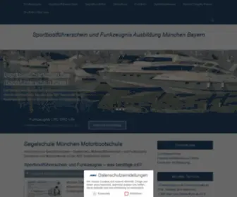 ABC-Wassersport.de(Segelschule und Motorbootschule in München) Screenshot