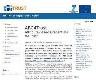 ABC4Trust.eu(ABC4Trust) Screenshot