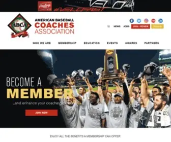 Abca.org(American Baseball Coaches Association) Screenshot