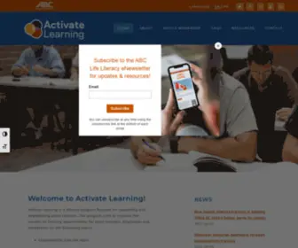 ABCActivatelearning.ca(Activate Learning) Screenshot
