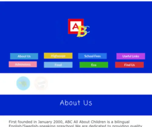 ABCAllaboutchildren.com(ABC All About Children) Screenshot