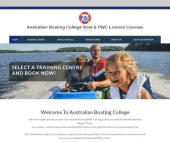 ABCBoating.com.au(Australian Boating College Boat & PWC Licence Courses) Screenshot