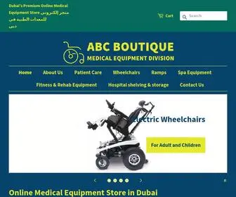 ABCBoutiquemedical.com(Dubai's Premium Online Medical Equipment Store) Screenshot