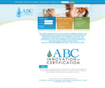 ABCCert.org(The Association of Boards of Certification) Screenshot