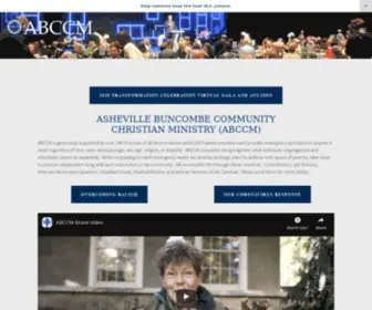 ABCCM.org(Asheville Buncombe Community Christian Ministry) Screenshot