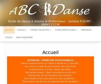 ABCDAnse-Voisins.com(Ecole de danse à Voisins le Bretonneux) Screenshot