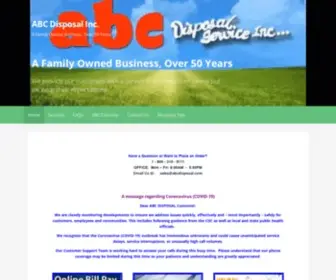 ABCDIsposal.net(A Family Owned Business) Screenshot