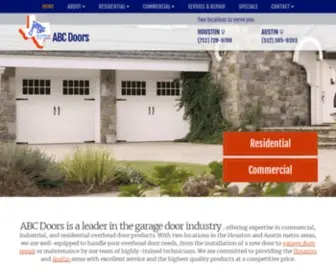 ABCDOors.com(Residential & Commercial Garage Door Company) Screenshot