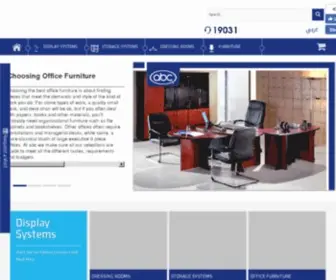 ABCEgypt.com(Leading company in retail display fixtures) Screenshot