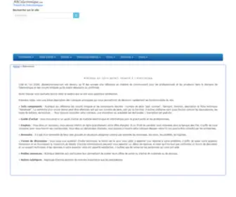 ABCElectronique.net(Abcelectronique.com est un site sur tout ce qui se rapporte à l'électronique) Screenshot