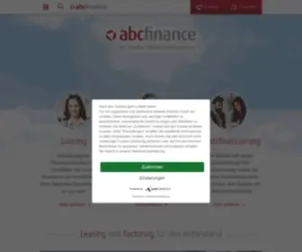 ABCFinance.de(Leasing und Factoring für den Mittelstand) Screenshot