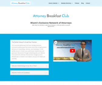 ABCFornetworking.com(Attorney Breakfast Club) Screenshot