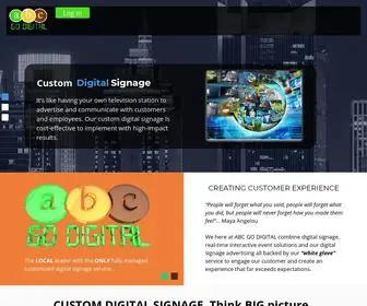 ABCGodigital.com(ABC Go Digital. Transforming Viewers into Customers) Screenshot