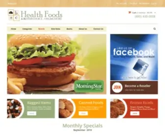 ABChealthfoods.com(ABC Health Foods) Screenshot