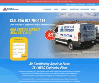 ABCheatingandair.com(ABC Heating and Air) Screenshot