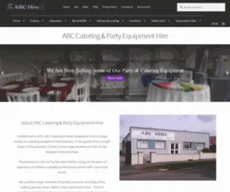 ABChire.co.uk(ABC Catering & Party Equipment Hire Ltd) Screenshot