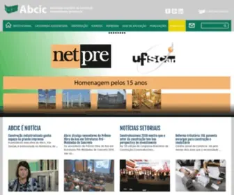 ABCIc.org.br(A Abcic (Associação Brasileira da Construção Industrializada de Concreto)) Screenshot