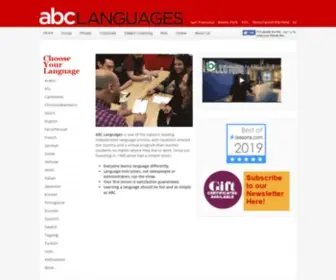 ABCLanguagesf.com(ABC Languages SF) Screenshot