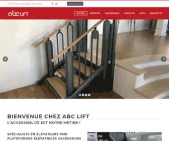 ABCLift.fr(ABC LIFT : Elévateurs PMR Plateformes élévatrices Ascenseurs PMR) Screenshot