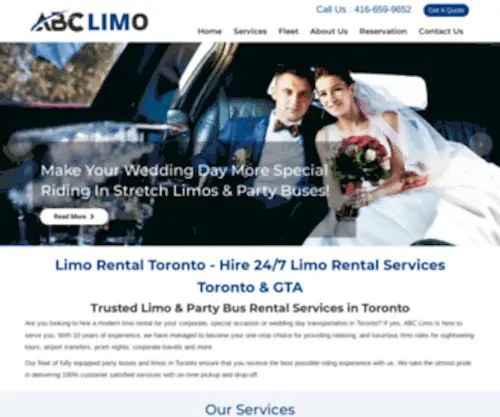 ABCLimo.ca(Limo Rental Toronto) Screenshot