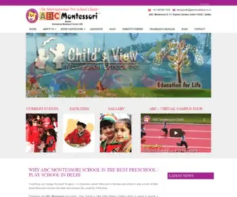 ABCMontessoridelhi.com(Best Play School) Screenshot