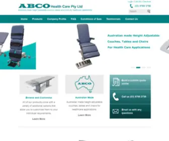 ABCOhc.com.au(ABCO Health Care Pty Ltd) Screenshot