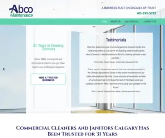 ABCOmaintenance.ca(Commercial Building Cleaners and Janitors Calgary) Screenshot