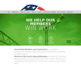 ABC.org(Associated builders and contractors (abc)) Screenshot