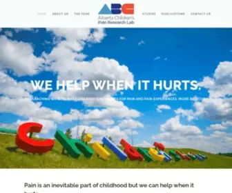 ABCPainresearch.com(ABC Pain Research Lab) Screenshot