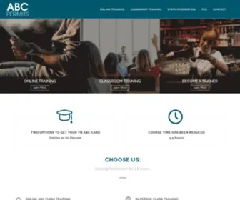 ABCPermits.com(Tennessee's ABC Class Online/Classroom Training Program) Screenshot