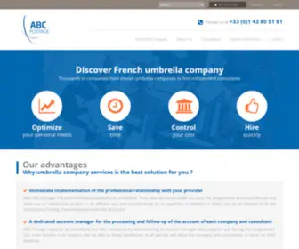 ABCPortage.com(Société de portage salarial) Screenshot