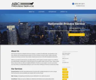 ABCProcessservice.com(ABC Process Service) Screenshot