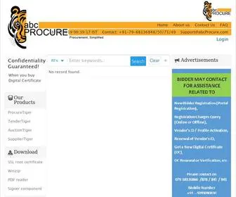 ABCProcure.com(Reverse-Auction, e-Procurement, Forward-Auction, e-Tendering, Spend-Management) Screenshot