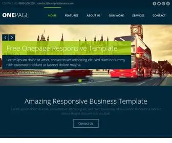 ABCPro.xyz(Responsive One Page website template) Screenshot